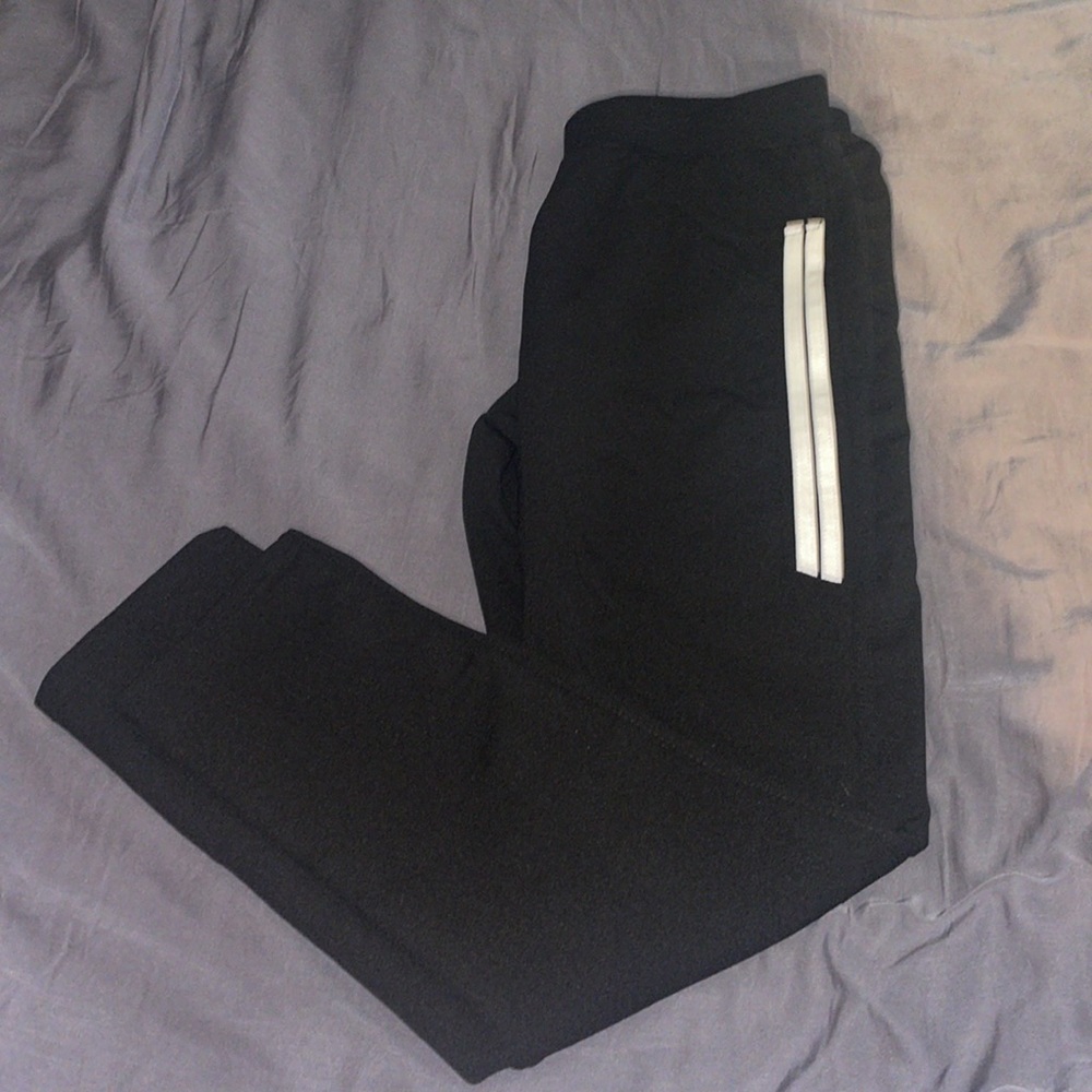 polyester black and white leggings